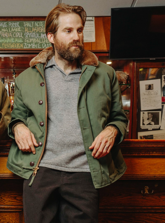 Dehen 1920 N-1 Deck Jacket Dry Wax Cotton