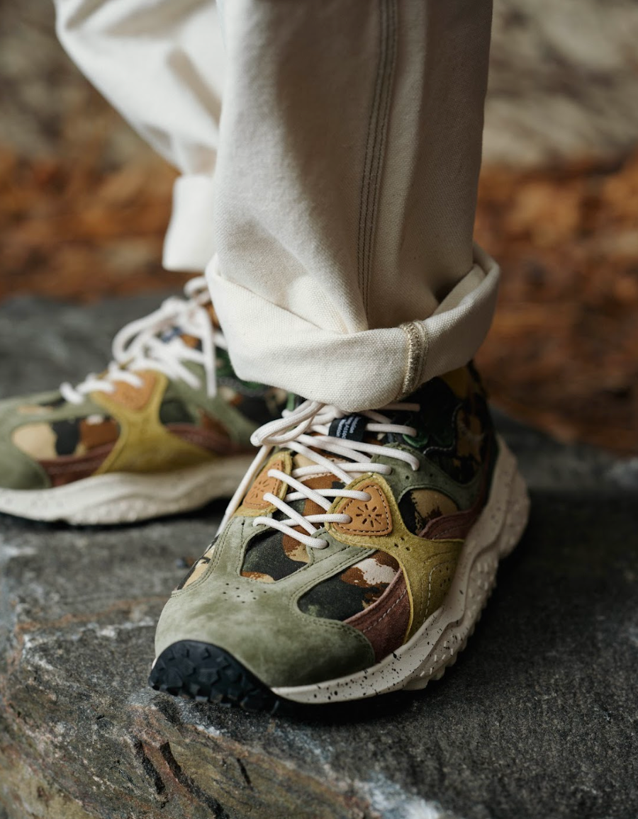 Flower Mountain Wave Man Suede/Canvas Sneaker