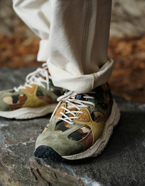 Flower Mountain Wave Man Suede/Canvas Sneaker