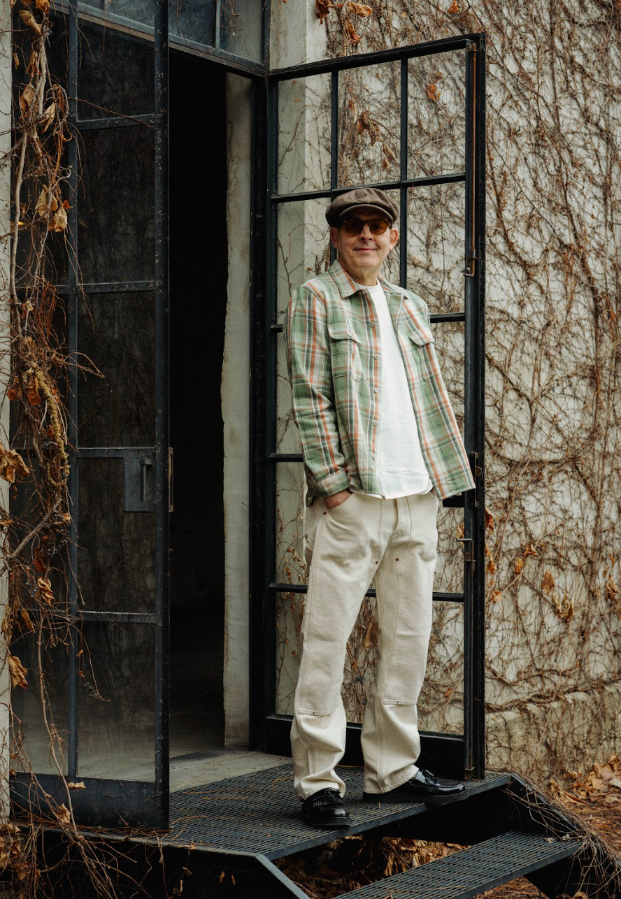 Indigofera Webster Green/Beige Check Jacquard Flannel Shirt