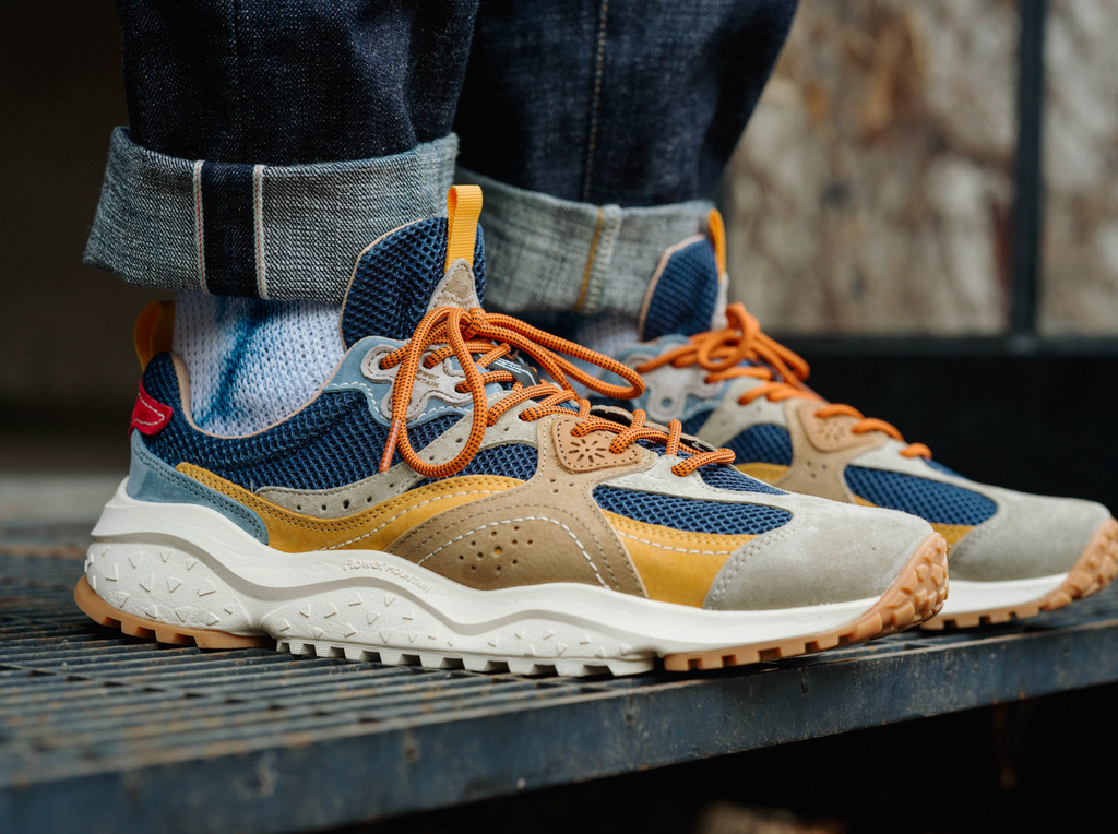 Flower Mountain Wave Man Suede/Mesh Sneaker