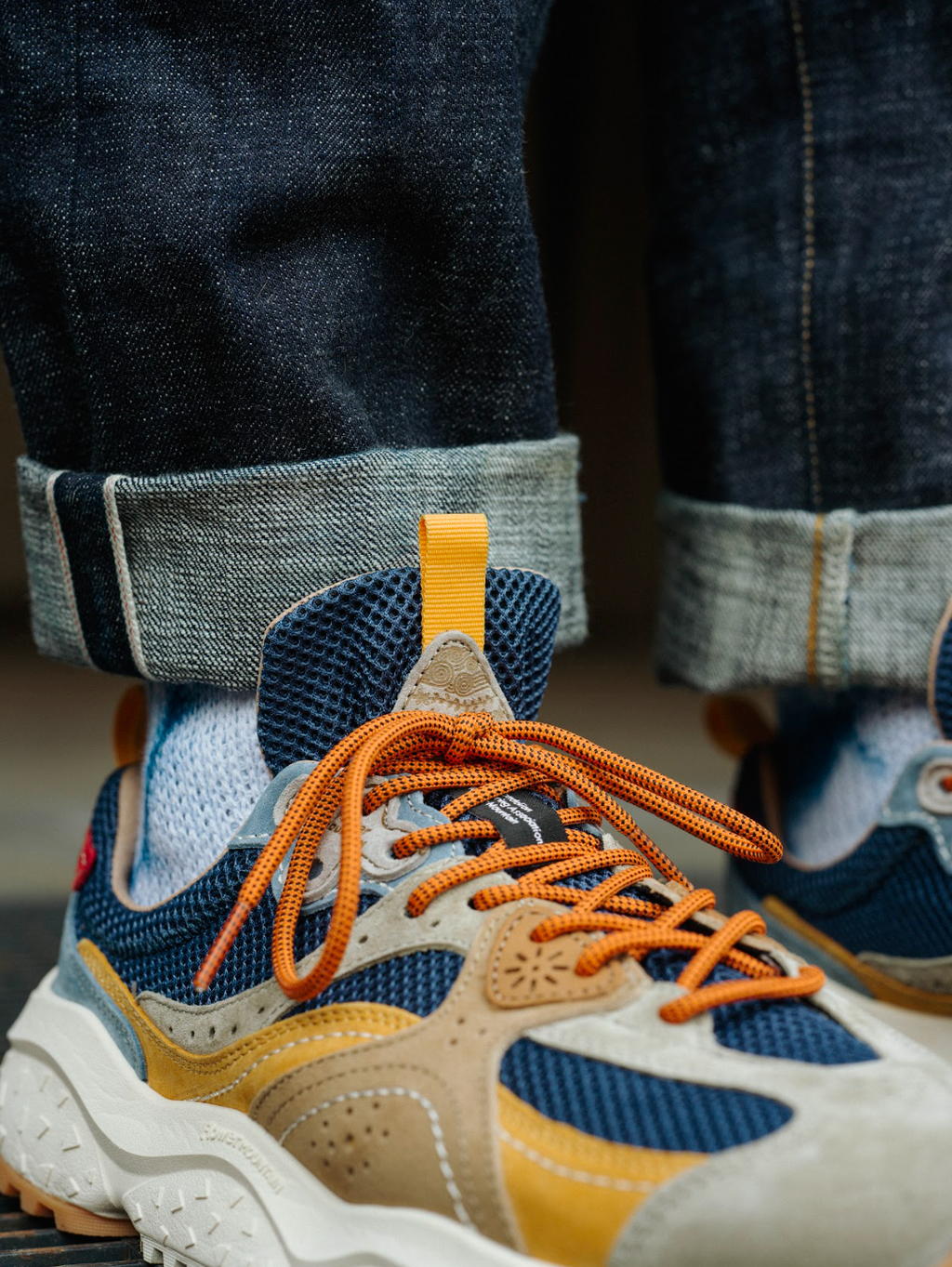Flower Mountain Wave Man Suede/Mesh Sneaker