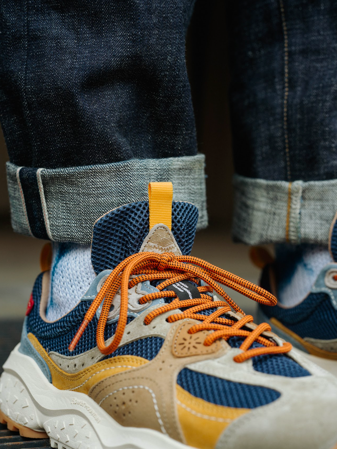 Flower Mountain Wave Man Suede/Mesh Sneaker