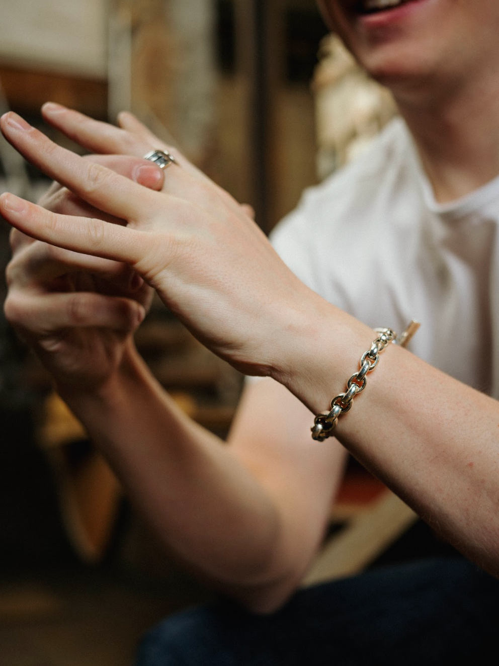 North Works Coin Chain Bracelet