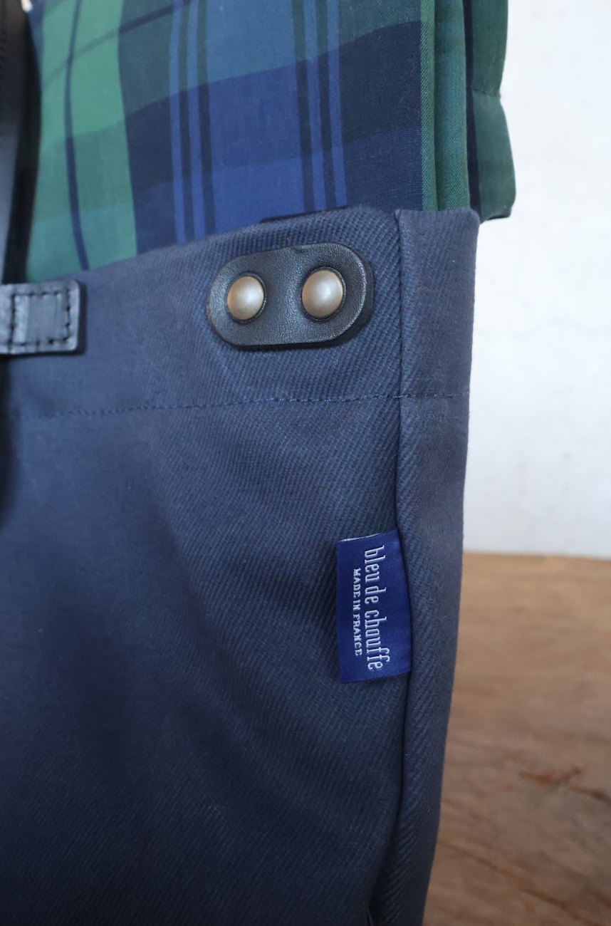Bleu De Chauffe Woody Tartan Business Bag