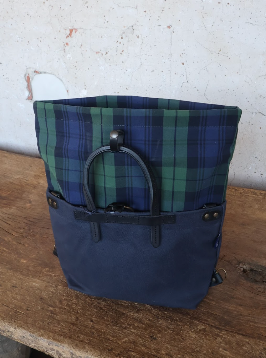 Bleu De Chauffe Woody Tartan Business Bag