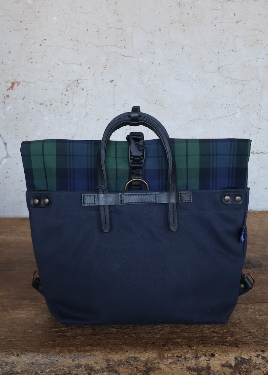 Bleu De Chauffe Woody Tartan Business Bag