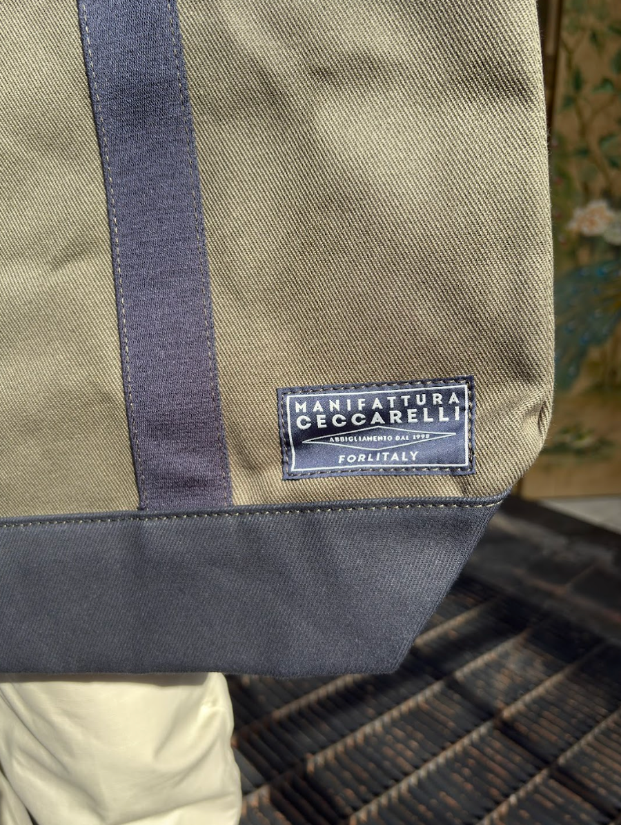 Manifattura Ceccarelli Small Tote Bag Bicolor