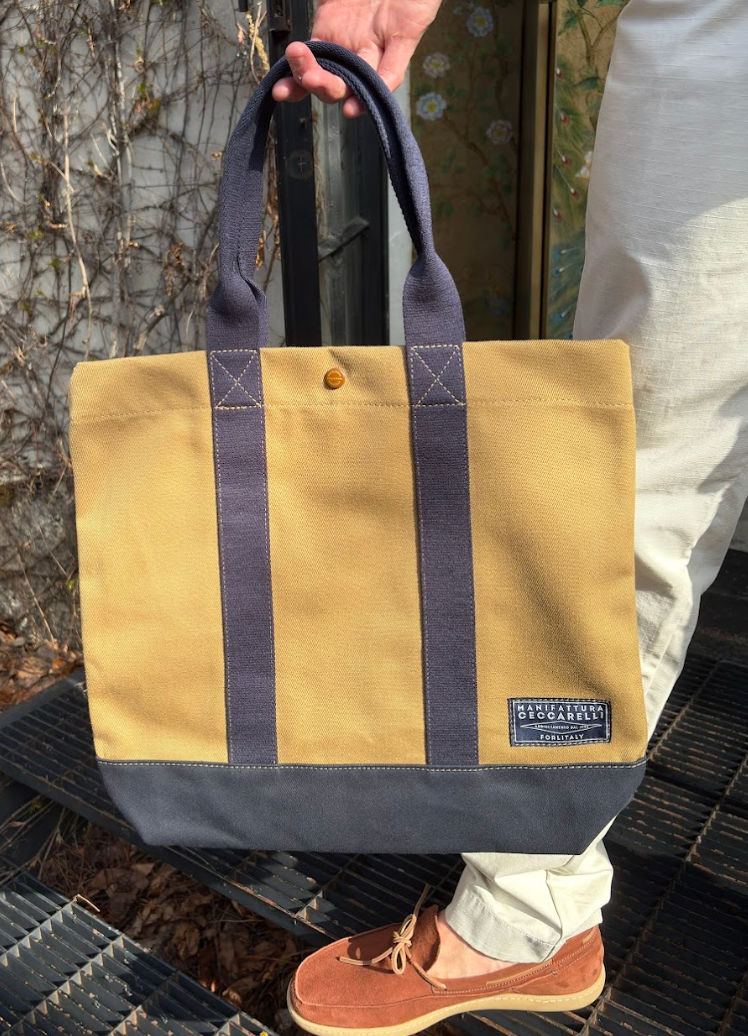 Manifattura Ceccarelli Small Tote Bag Bicolor