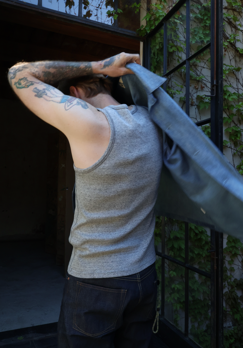Eat Dust Ribbed Tank Top