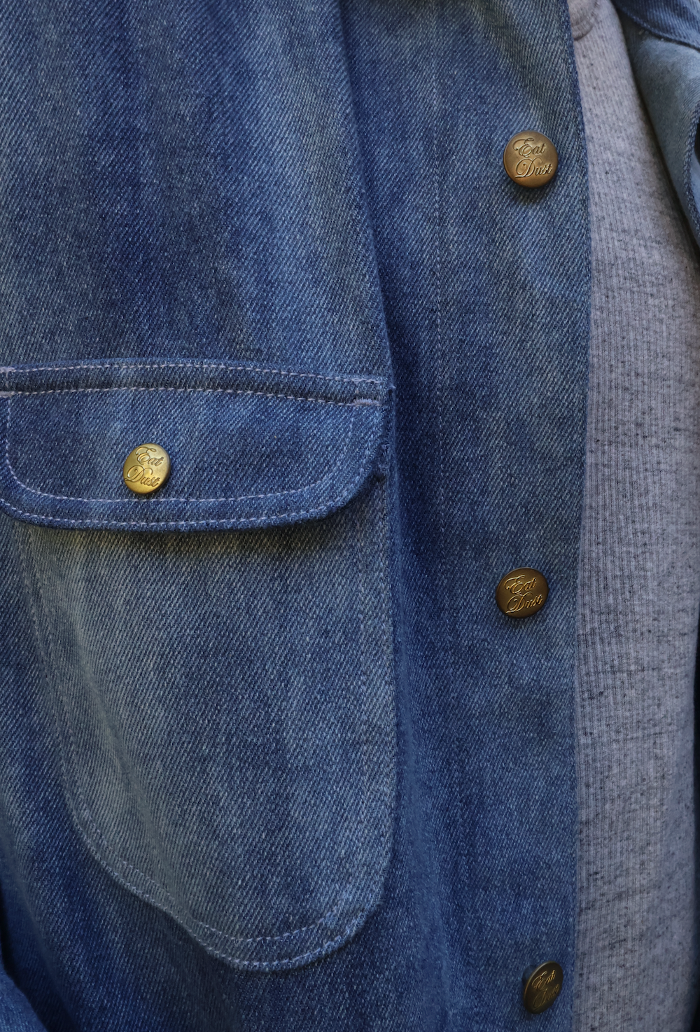 Eat Dust Acid Denim Alcatraz Jacket