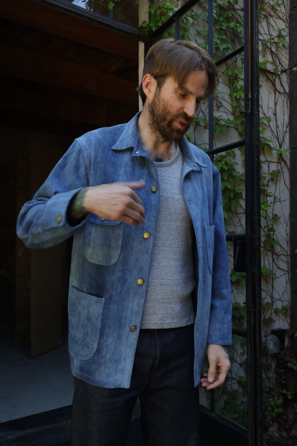 Eat Dust Acid Denim Alcatraz Jacket