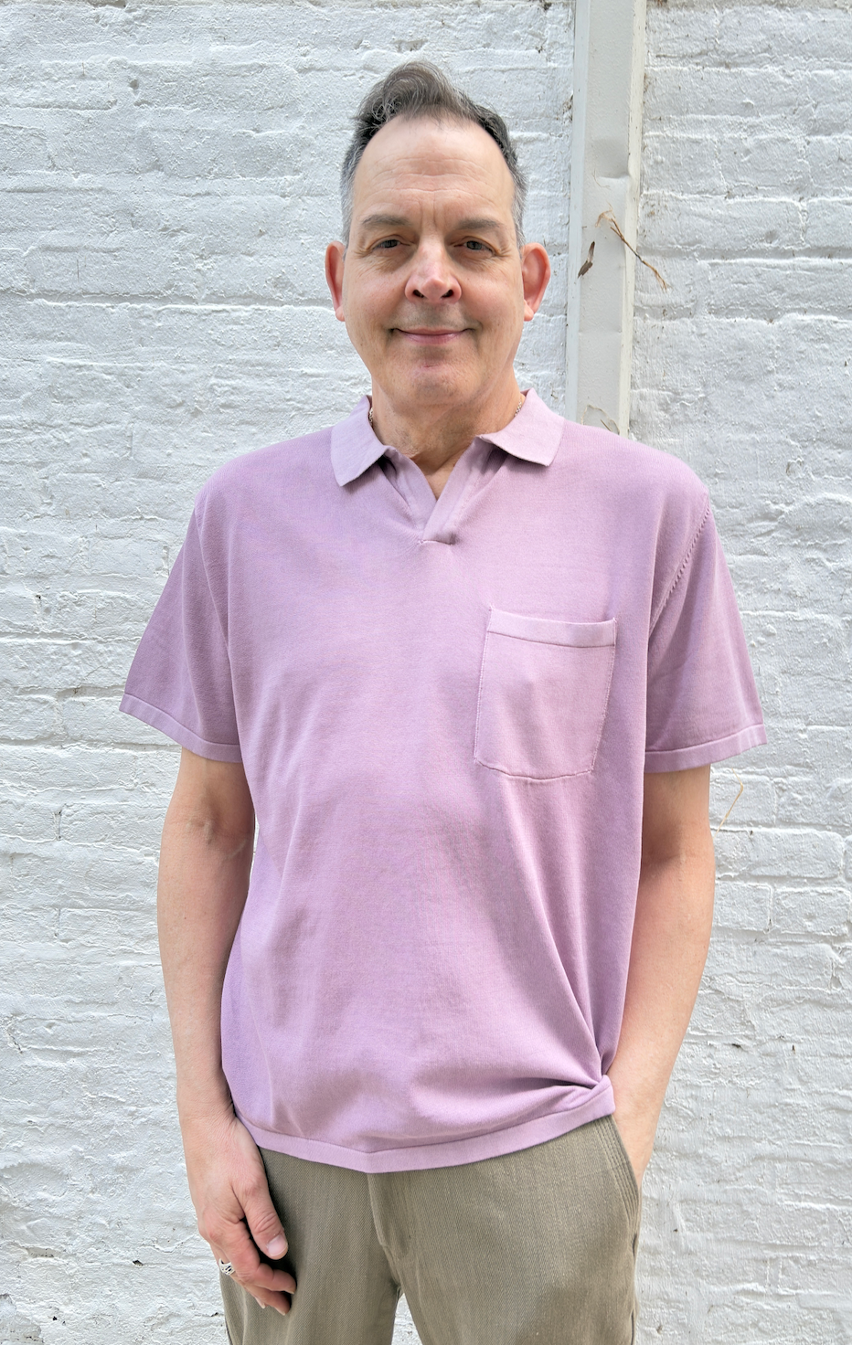 Umber & Ochre Johnny Collar Polo