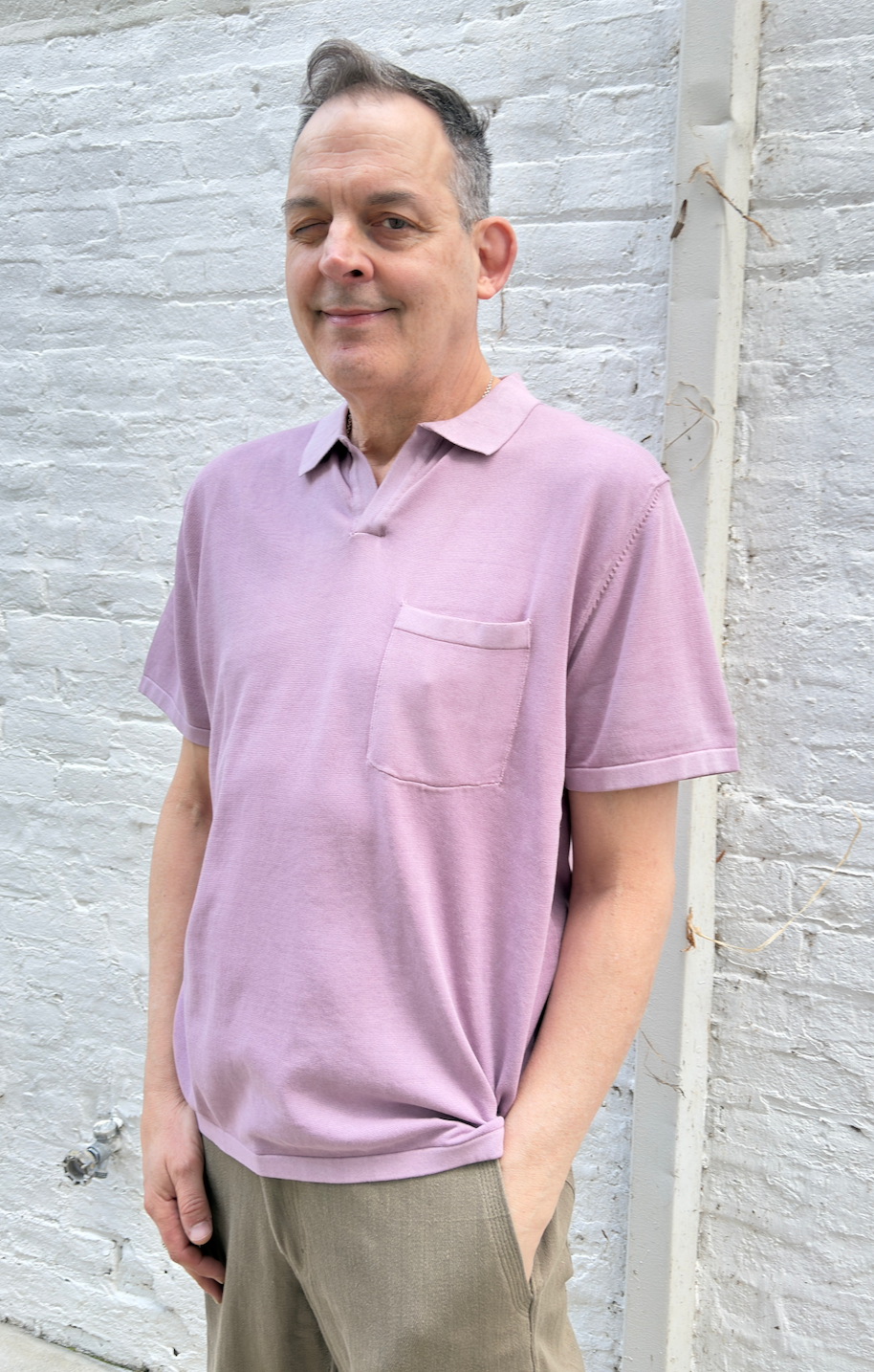 Umber & Ochre Johnny Collar Polo