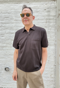 Umber & Ochre Johnny Collar Polo