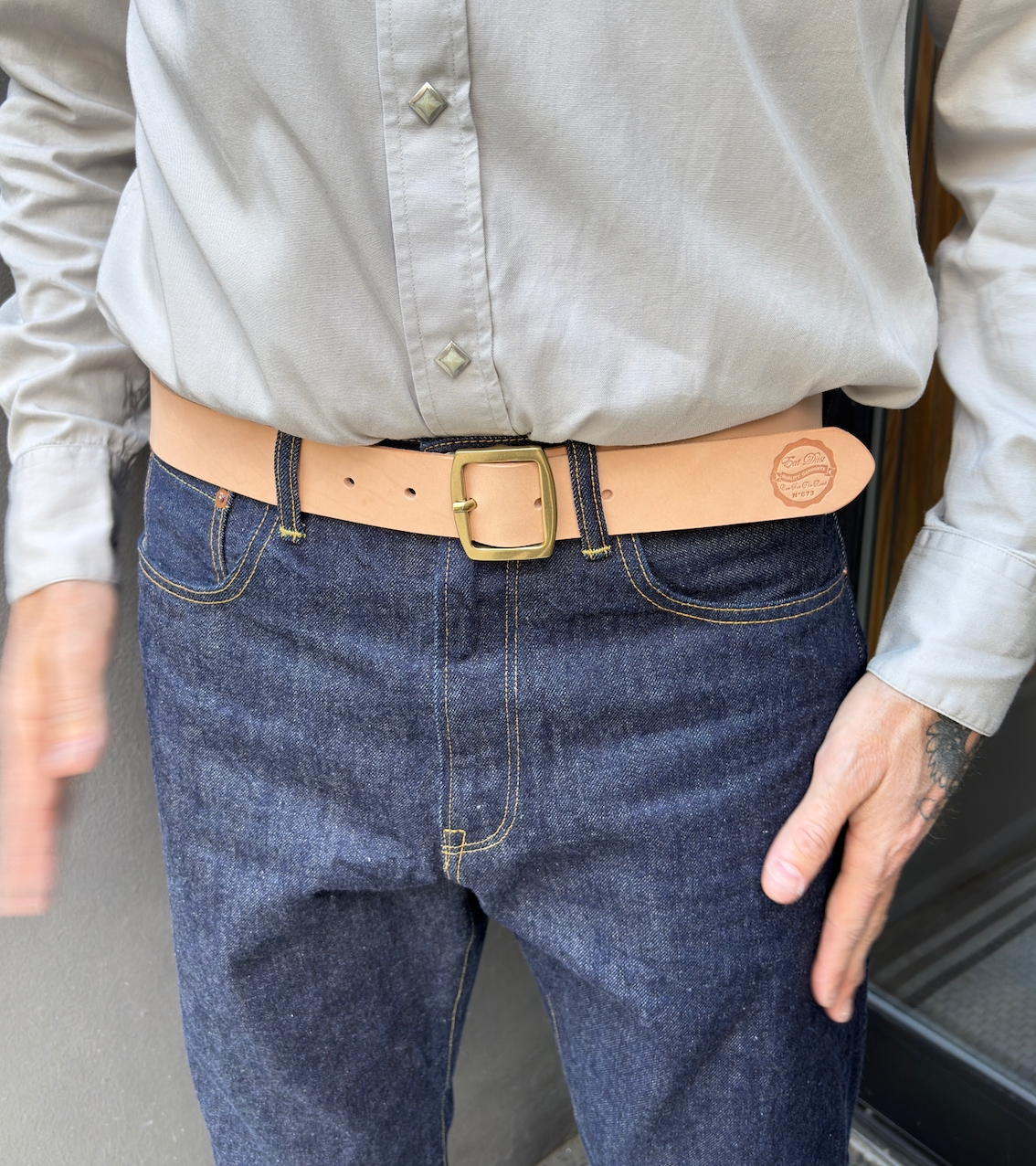Eat Dust Leather Belt