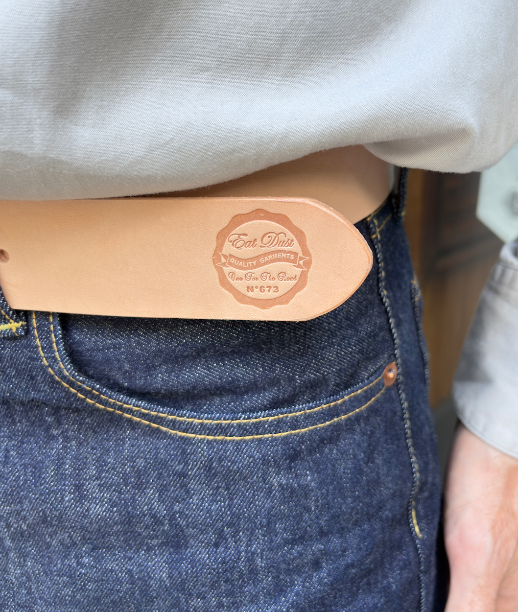 Eat Dust Leather Belt