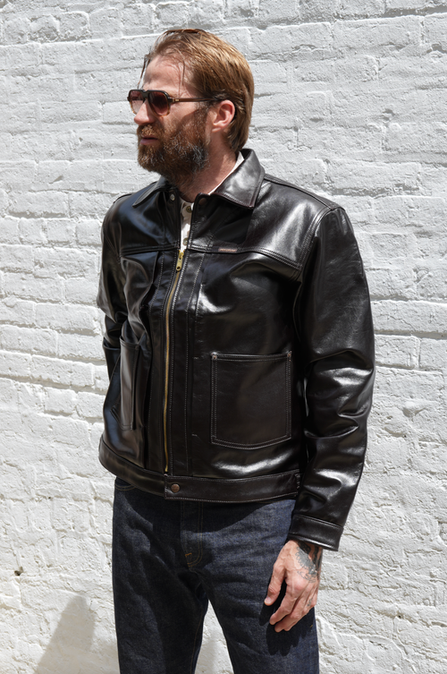 Indigofera Wibaux Leather Jacket