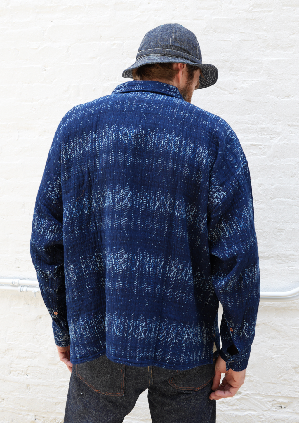 Indigofera Caleb Sashiko Check Shirt