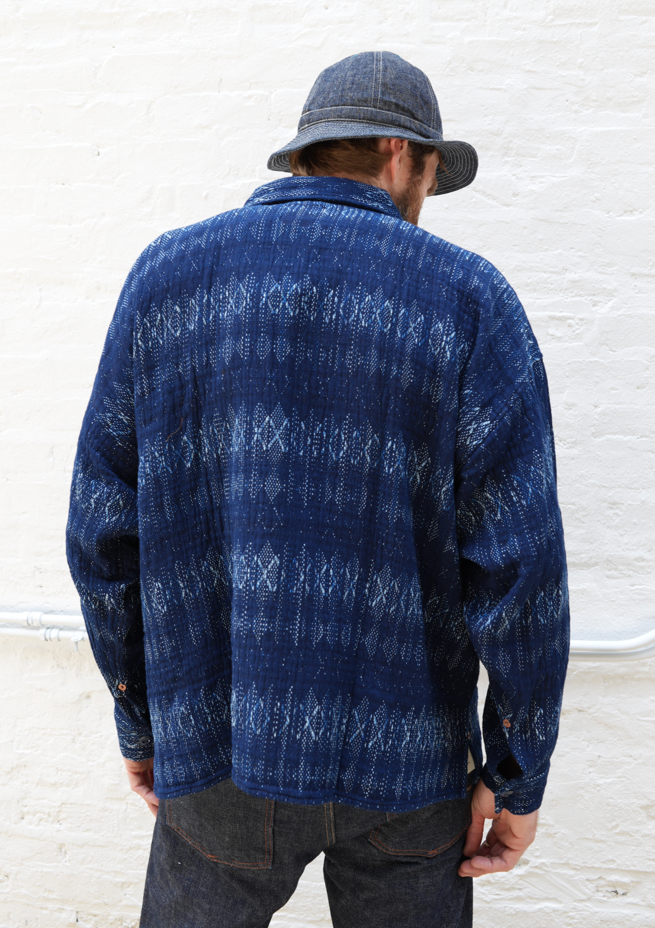 Indigofera Caleb Sashiko Check Shirt