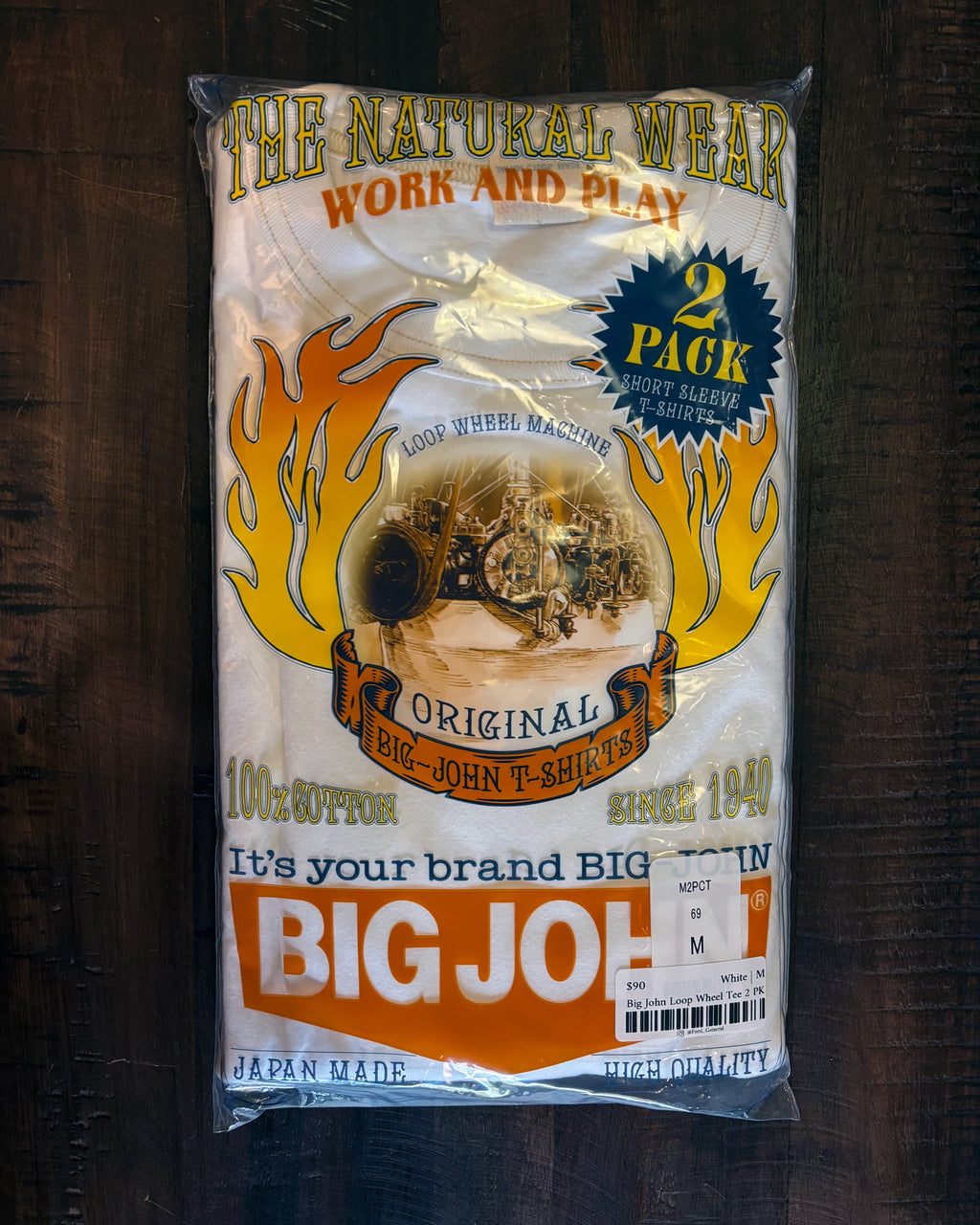 Big John Loop Wheel Tee 2 PK