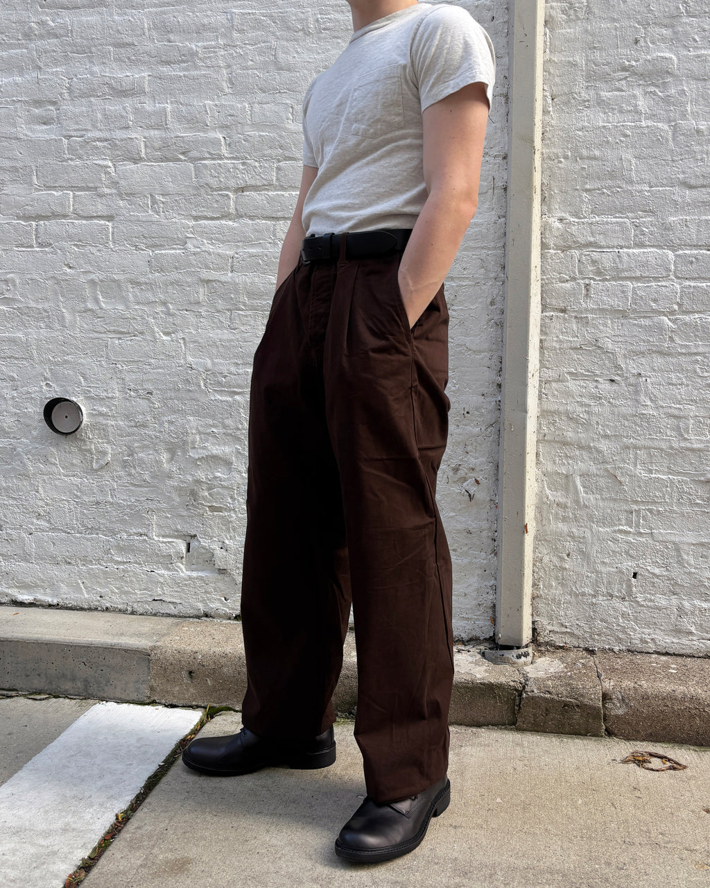 Hansen Bobby Wide Pleated Trouser