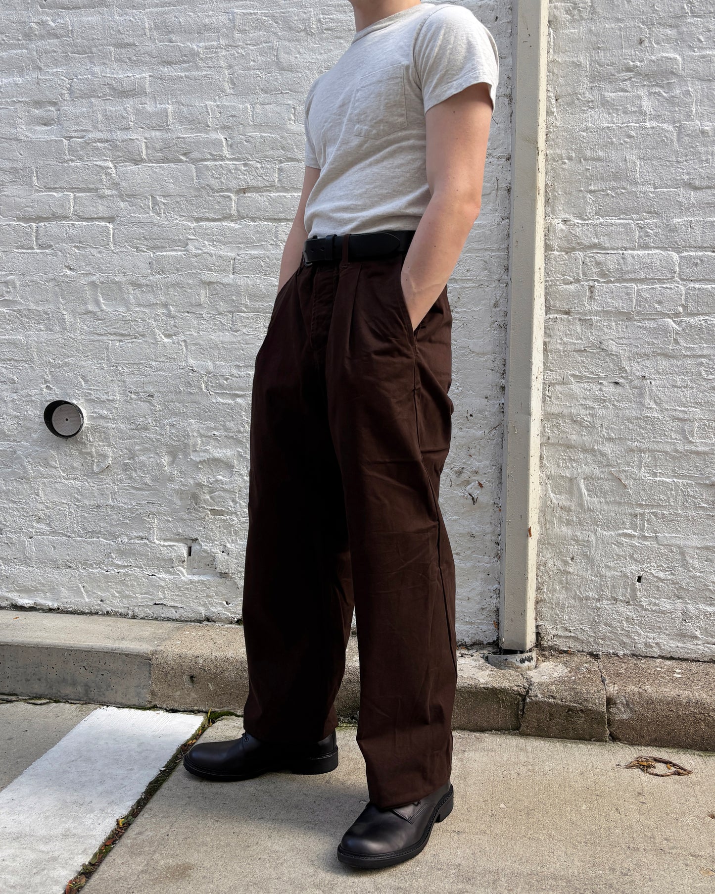 Hansen Bobby Wide Pleated Trouser