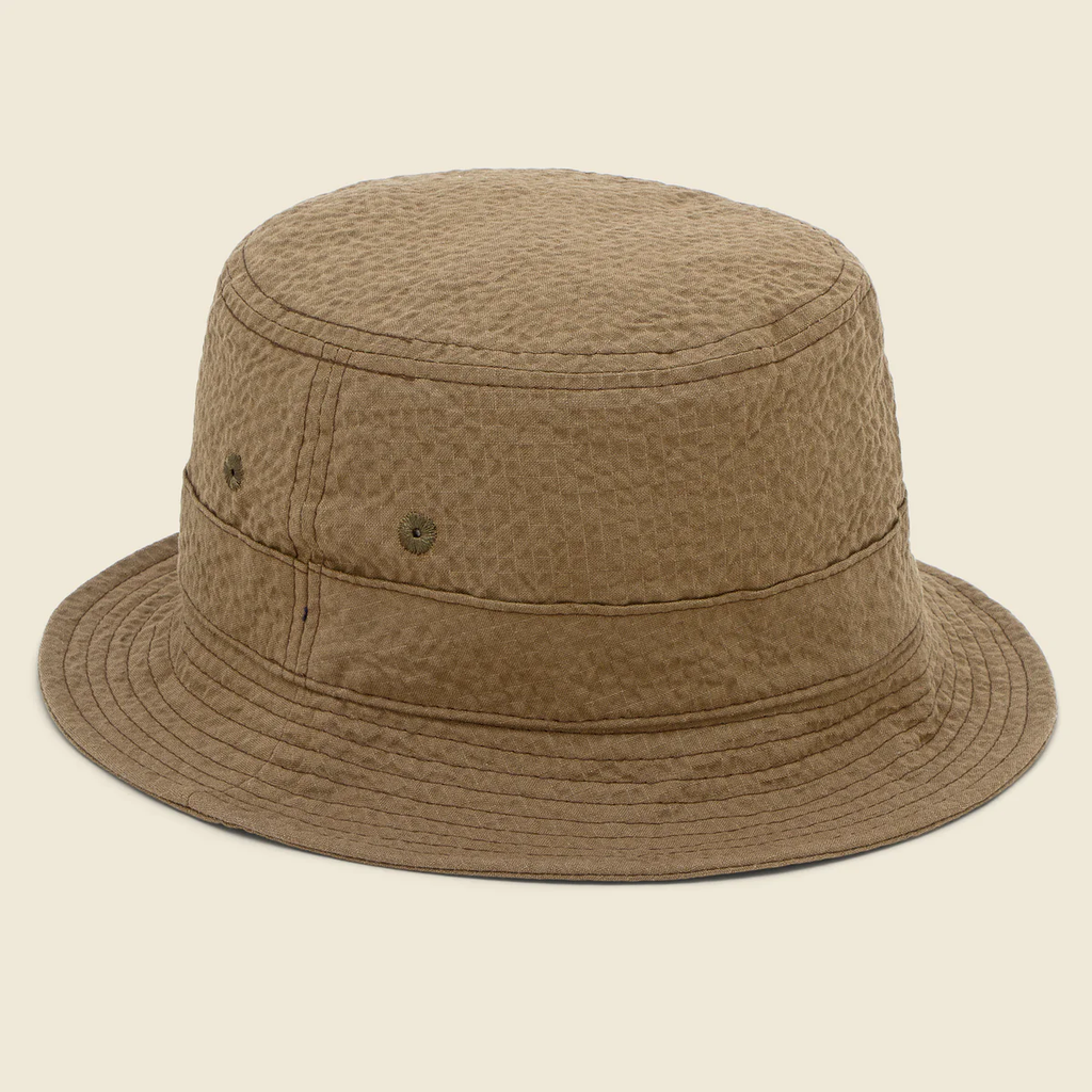 Universal Works Merida Seersucker Bucket Hat