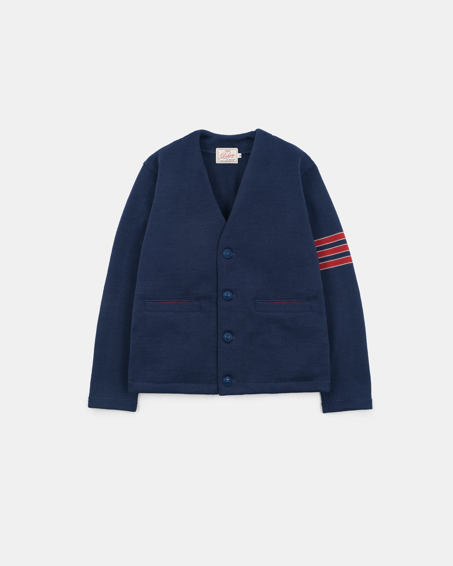 Slouchy Varsity Cardigan Sweater