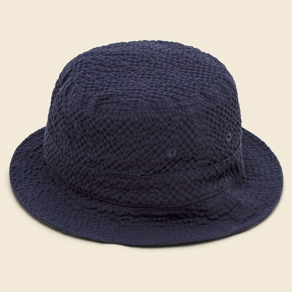 Universal Works Merida Seersucker Bucket Hat