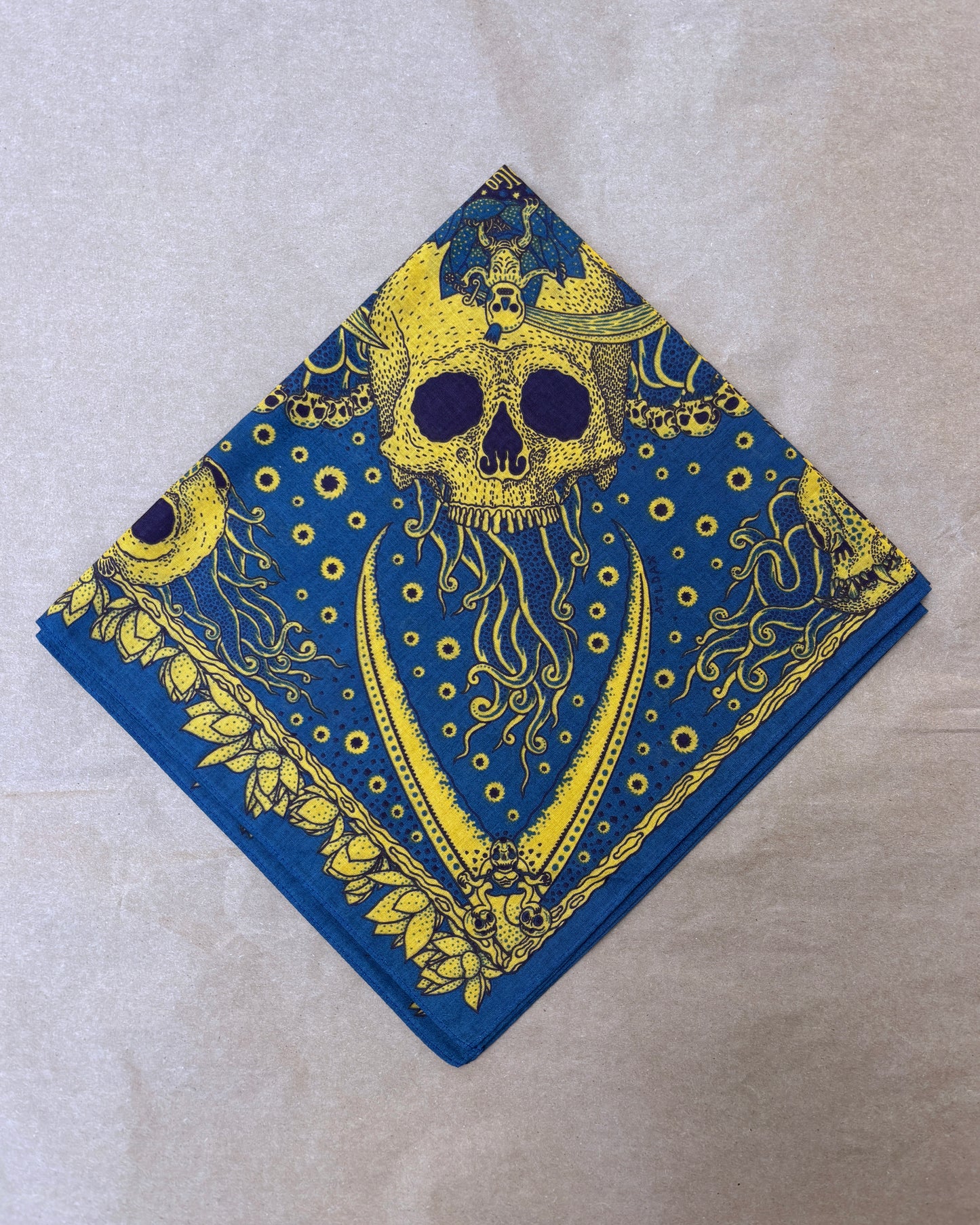Indigofera Skull Bandana