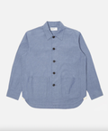 XS, Typewriter Chambray, Blue