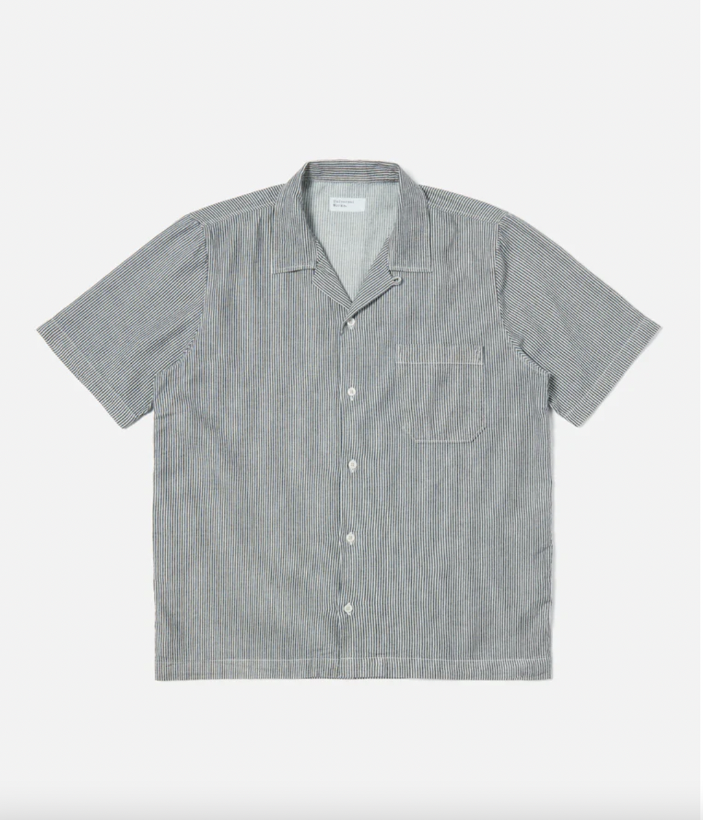 Indigo., Hickory Shirting, XS