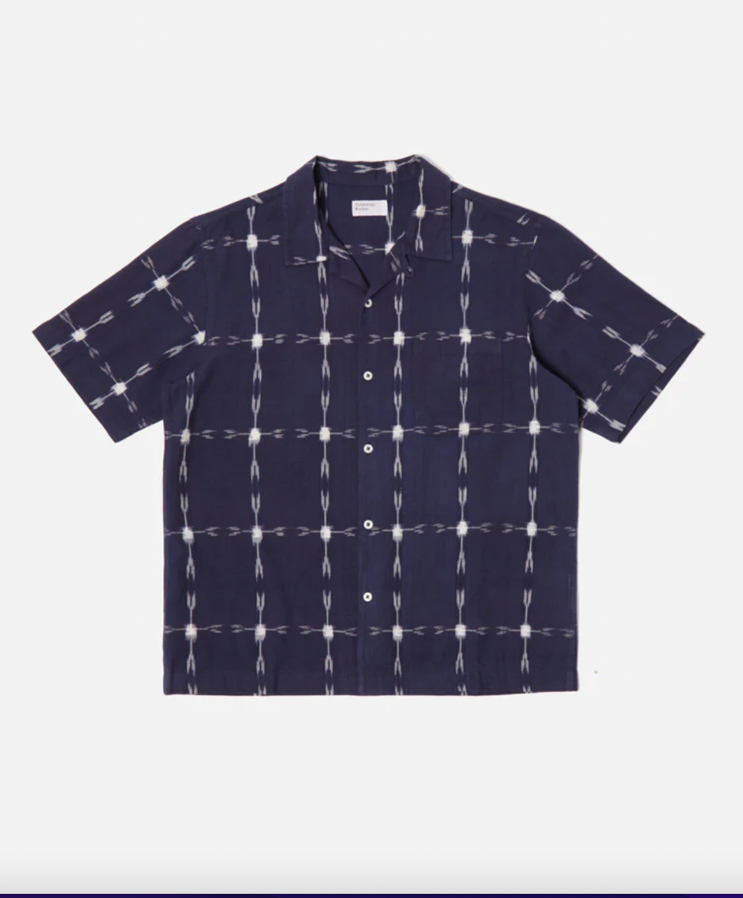 Indigo., Indian Ikat, XS