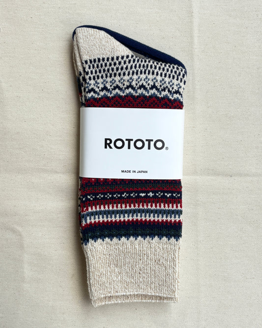 Rototo Nordic Pattern Socks