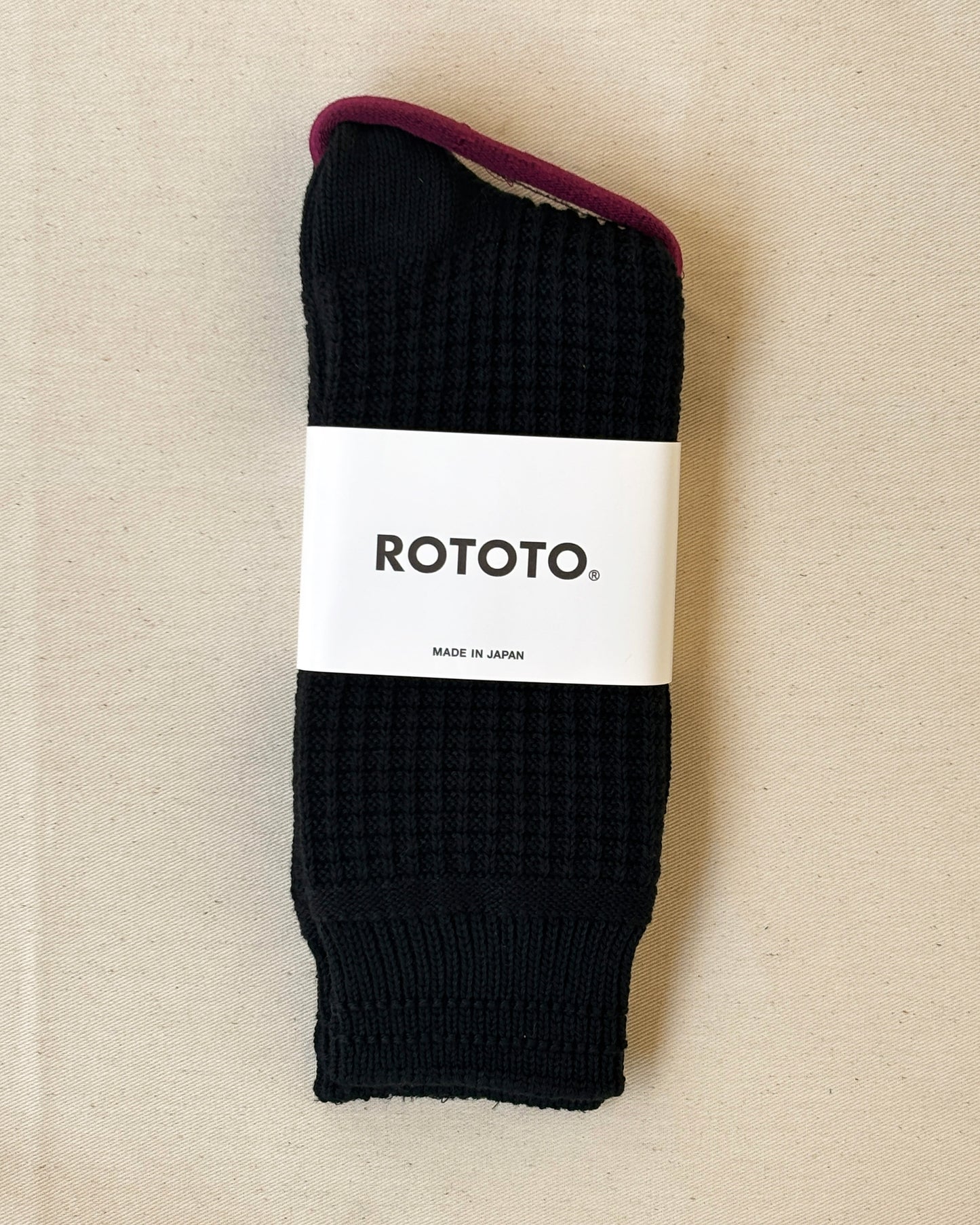 Rototo Cotton Waffle Socks