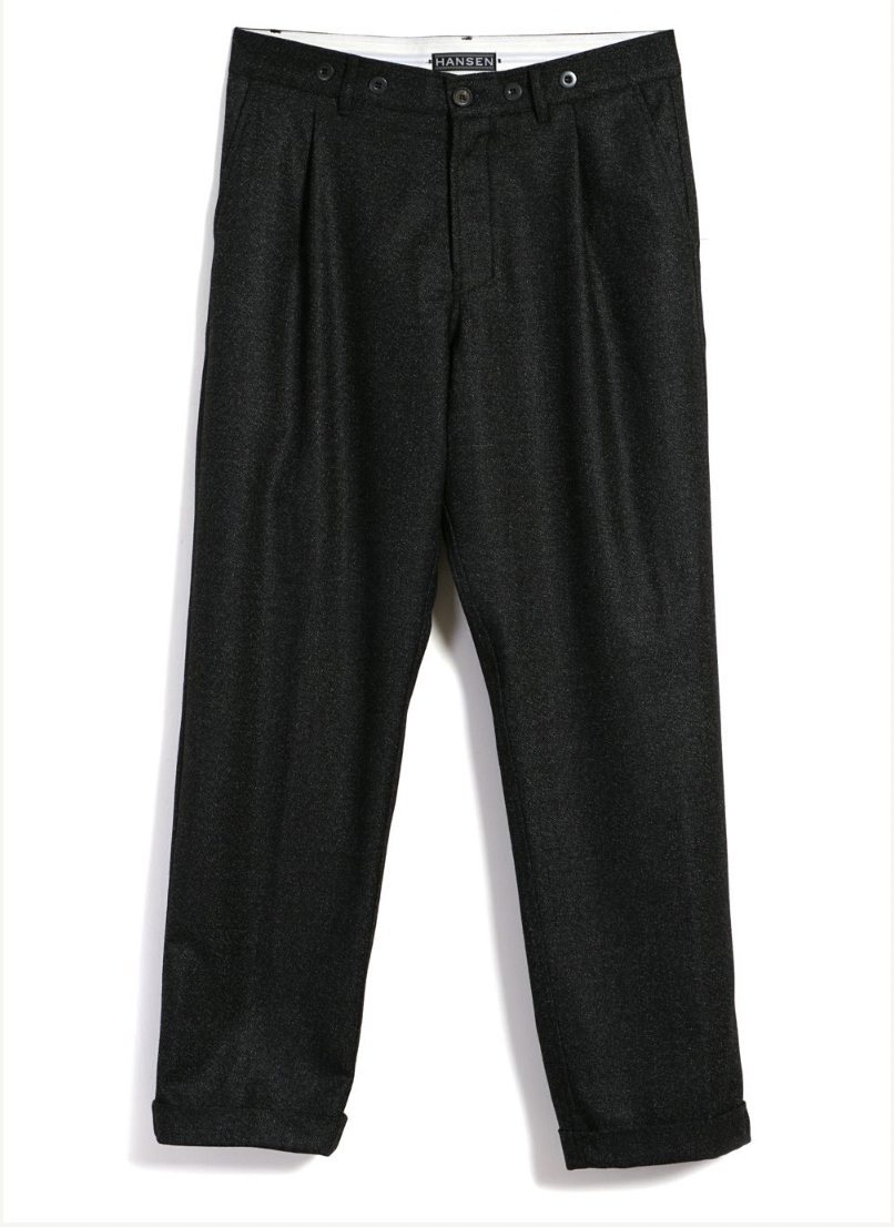 Sune Pleated Wide Cut Trouser
