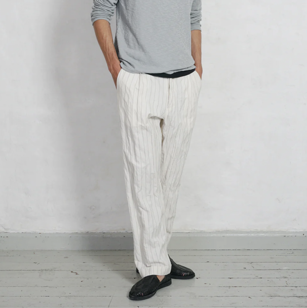 Sune Pleated Wide Cut Trouser
