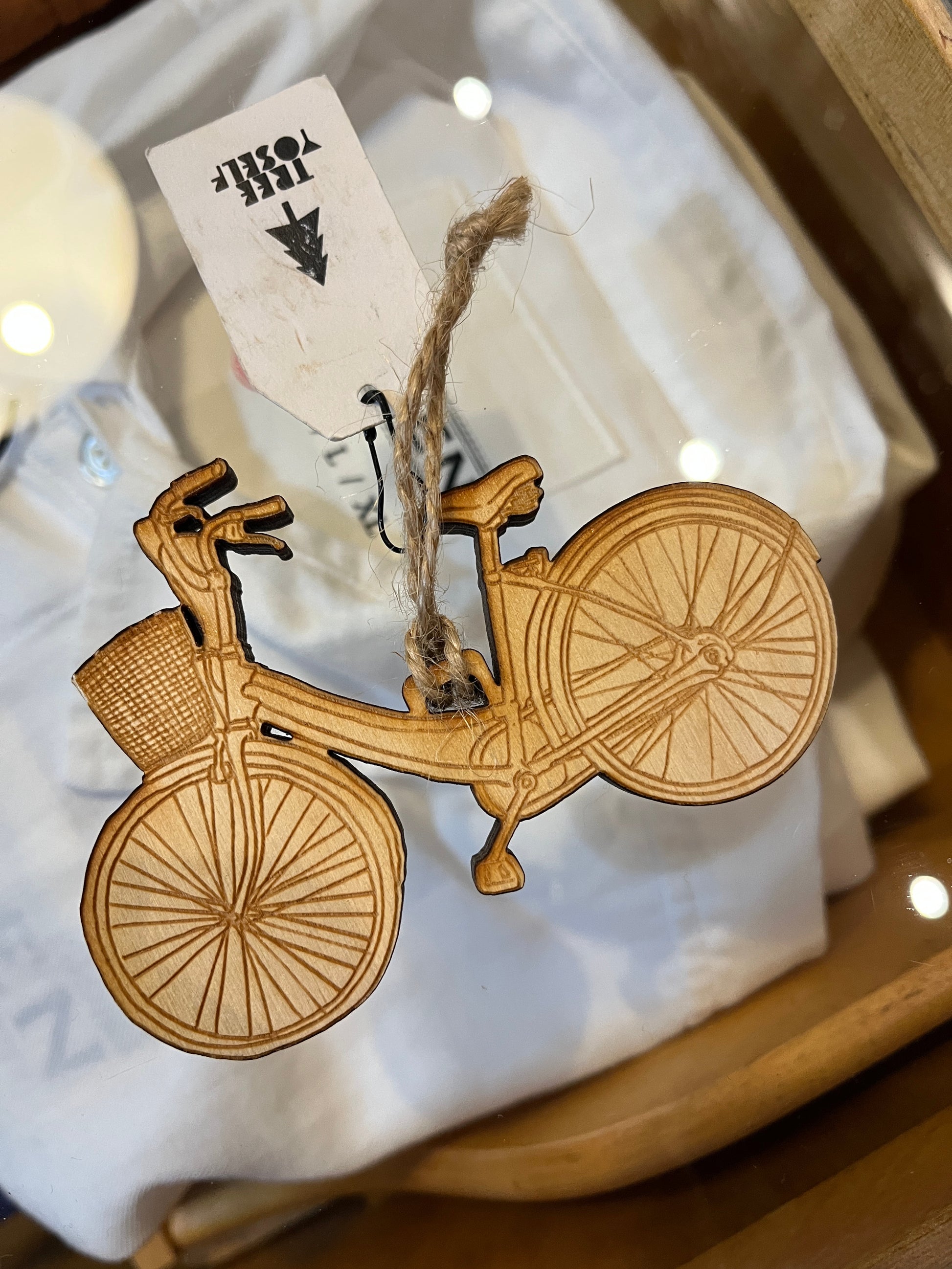 Bicycle Wooden Ornament