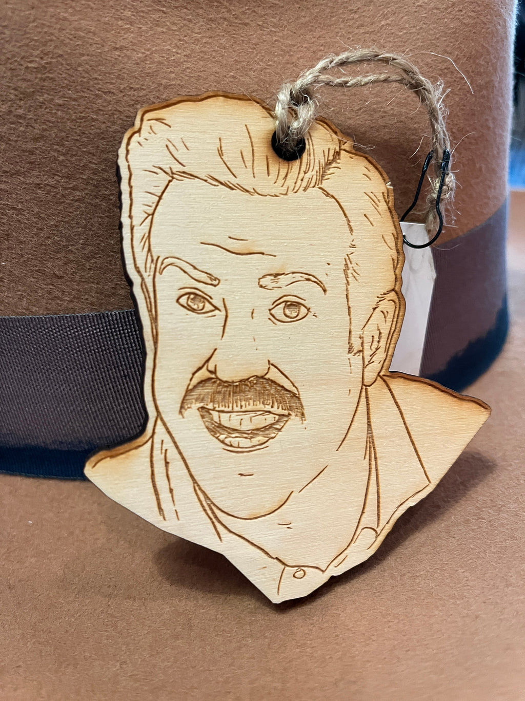 Ted Lasso Joking Around Wooden Ornament