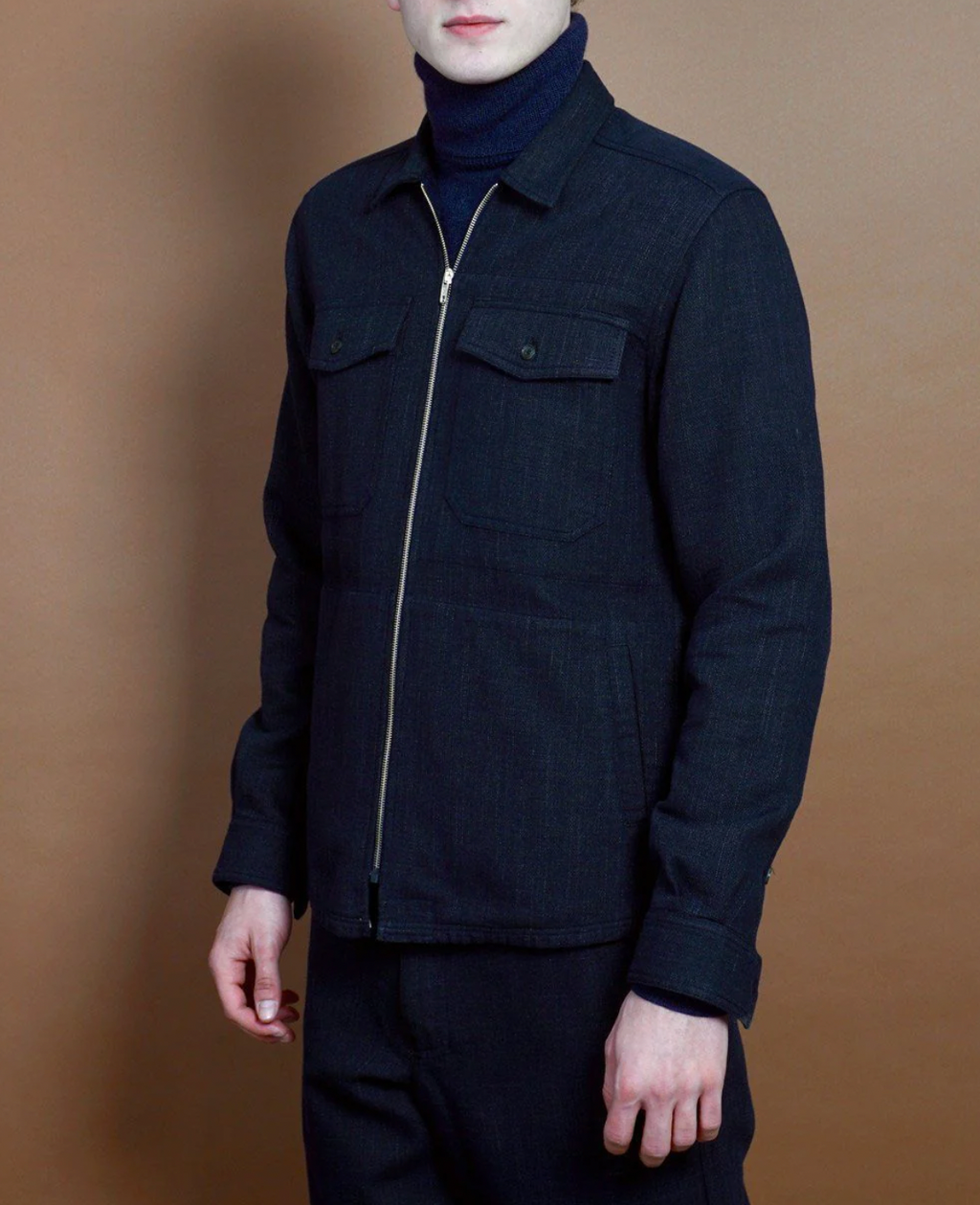 Sigve Zip Front Overshirt