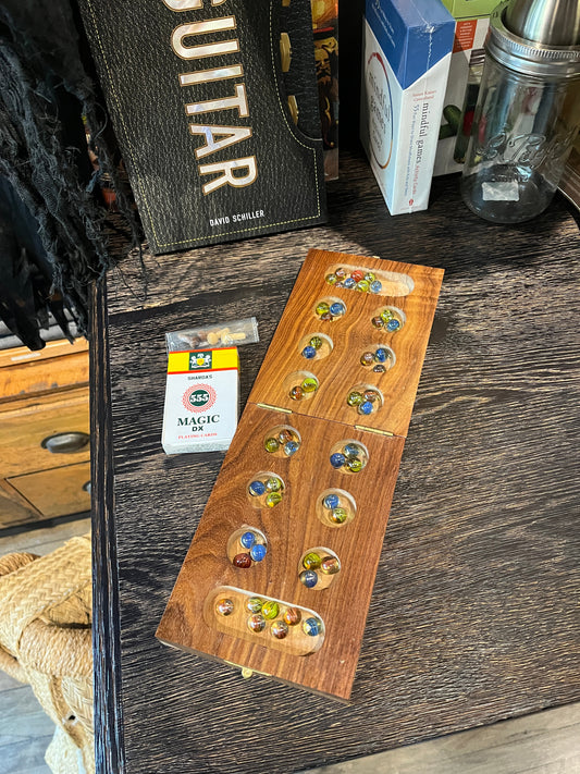 Mancala Cribbage Combo Game Handmade
