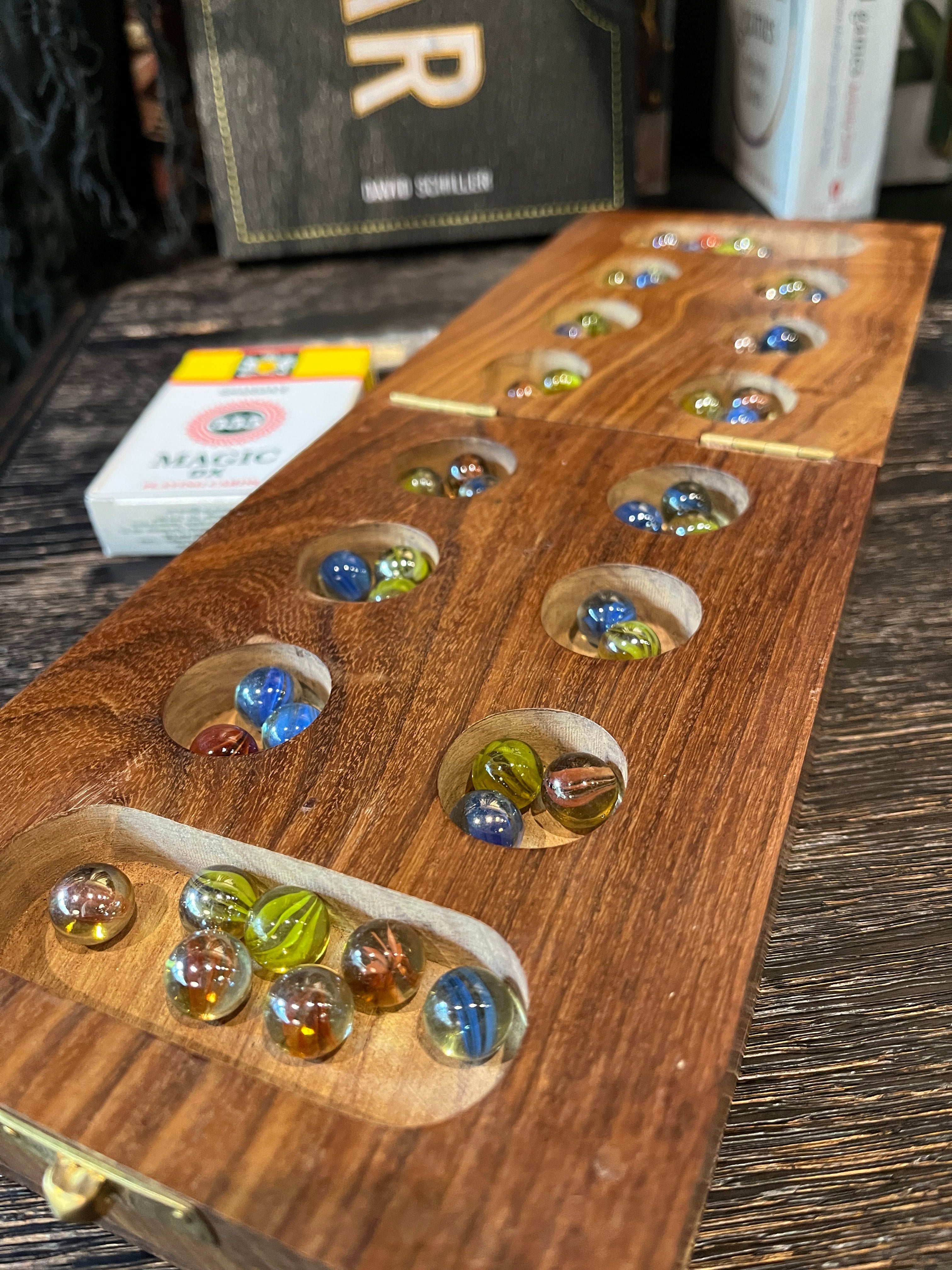 Mancala Cribbage Combo Game Handmade