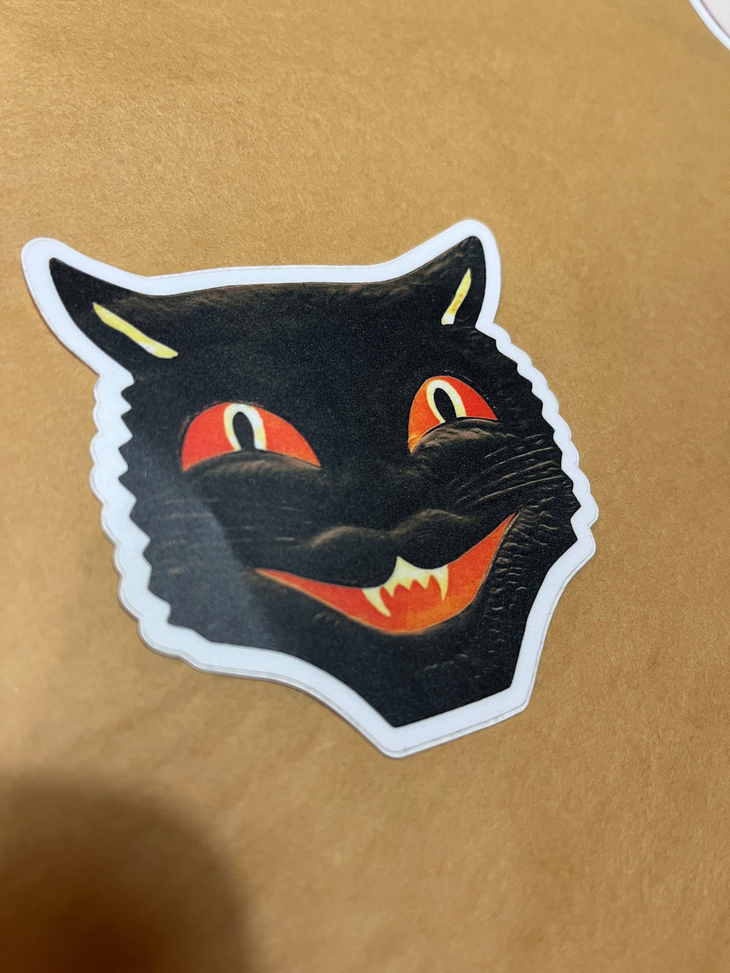 Black Cat Face Sticker
