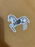 Skeleton Horse Sticker