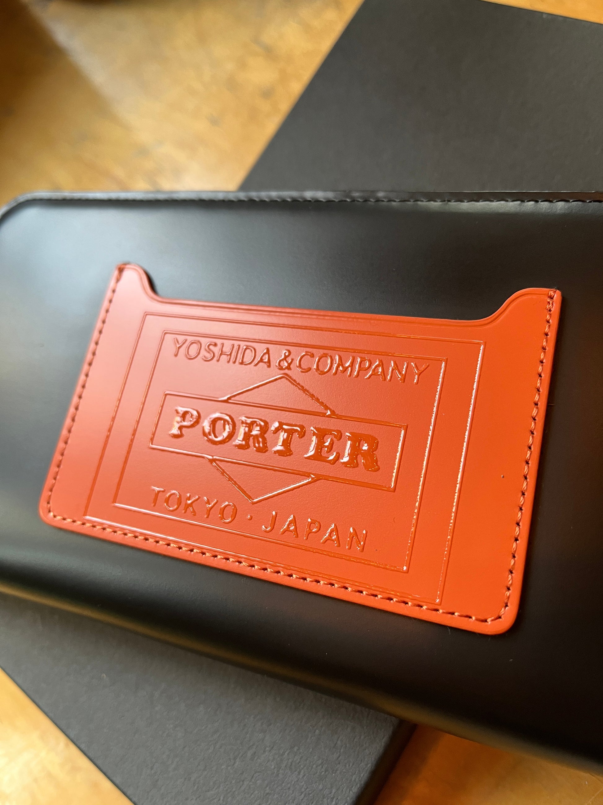 PS Leather Wallet Checker Flag Long Wallet