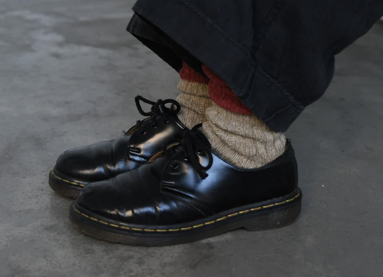 Wool Cotton Slab Socks