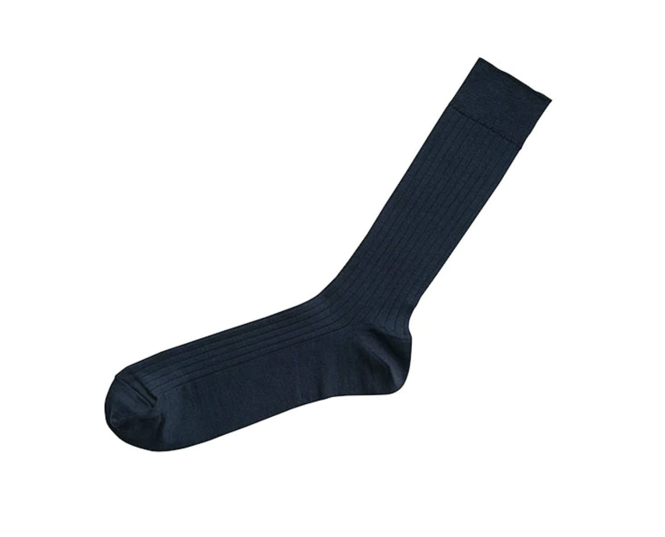 Silk Cotton Ribbed Socks