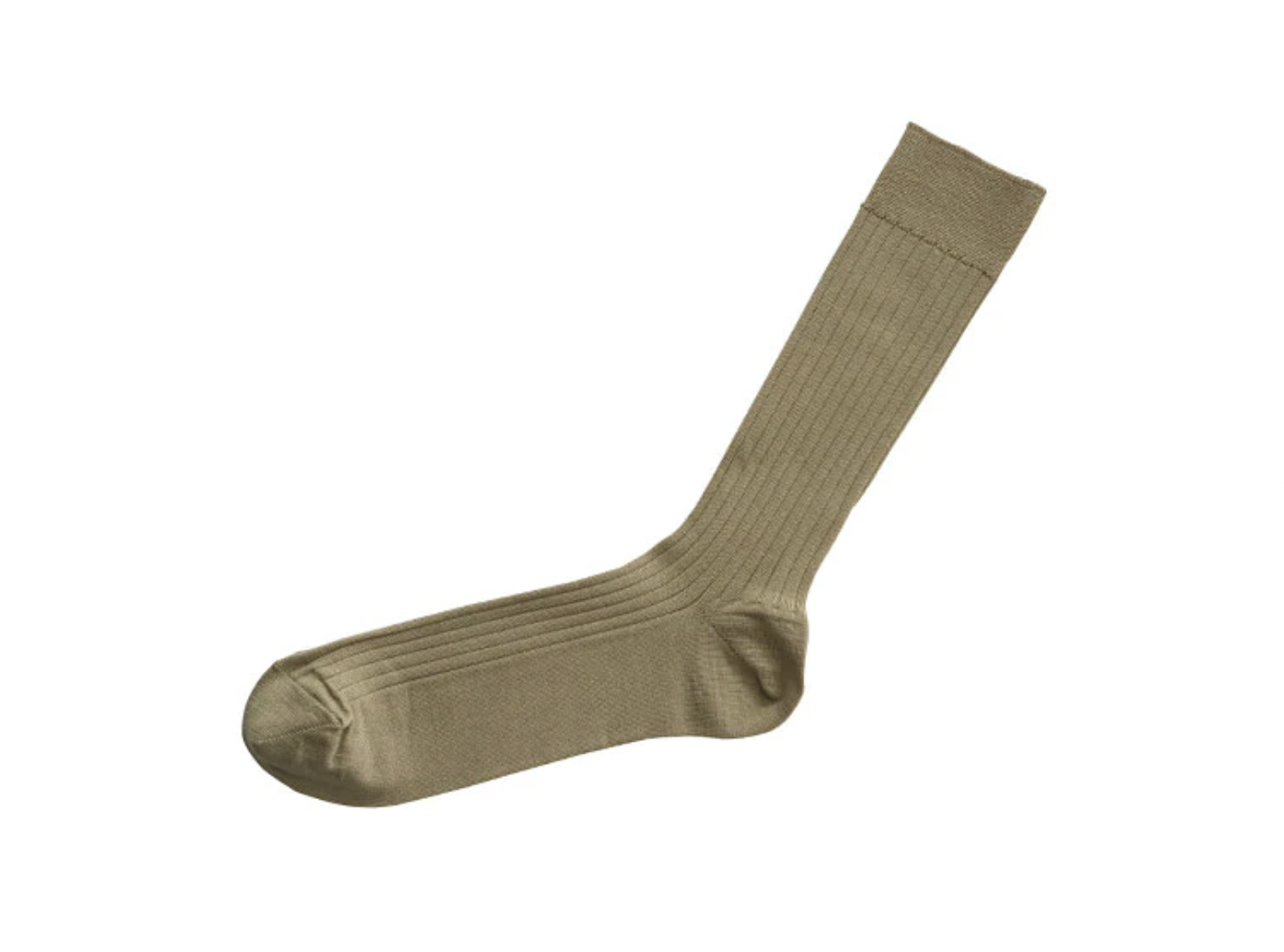 Silk Cotton Ribbed Socks