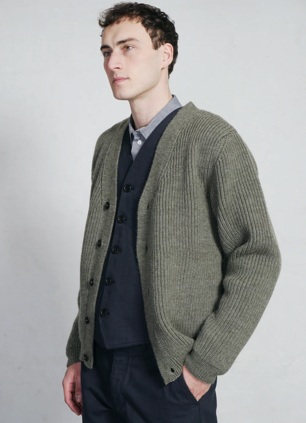 Evald Heavy Knit Cardigan